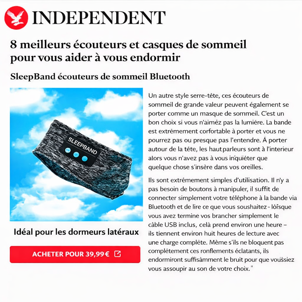 SleepBand™️ Bandeau sommeil